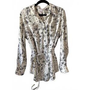 Isabel Maternity Long Sleeve Floral Print Shirt  XL